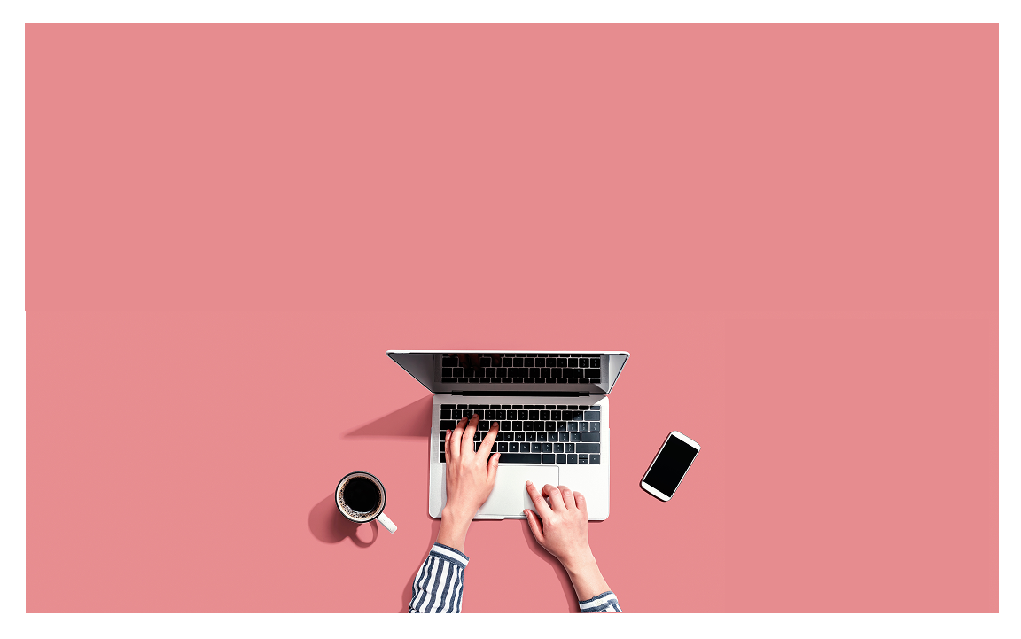 A person working using his laptop